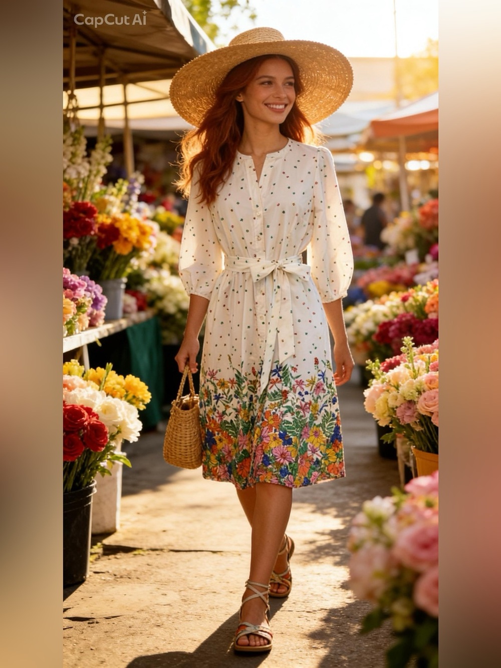 Talbots Blissful Floral Midi Dress As Seen On Today Show Petite Size 4